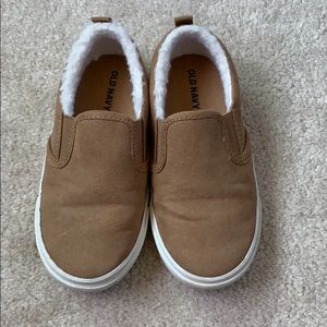 3/$20 Old Navy Faux Suede Tan Toddler Slip ons